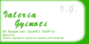 valeria gyimoti business card