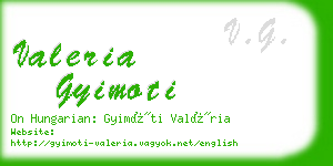 valeria gyimoti business card